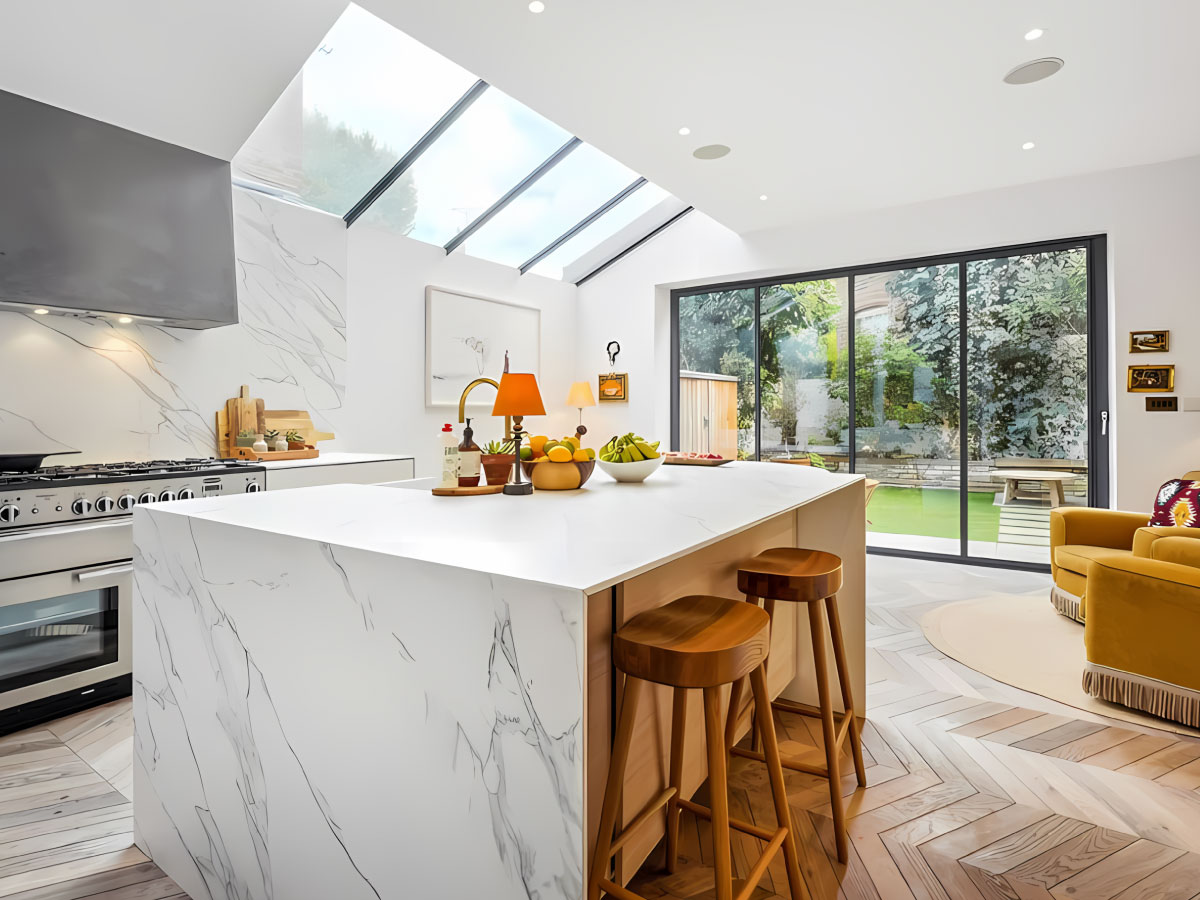Refurbished rental property interior